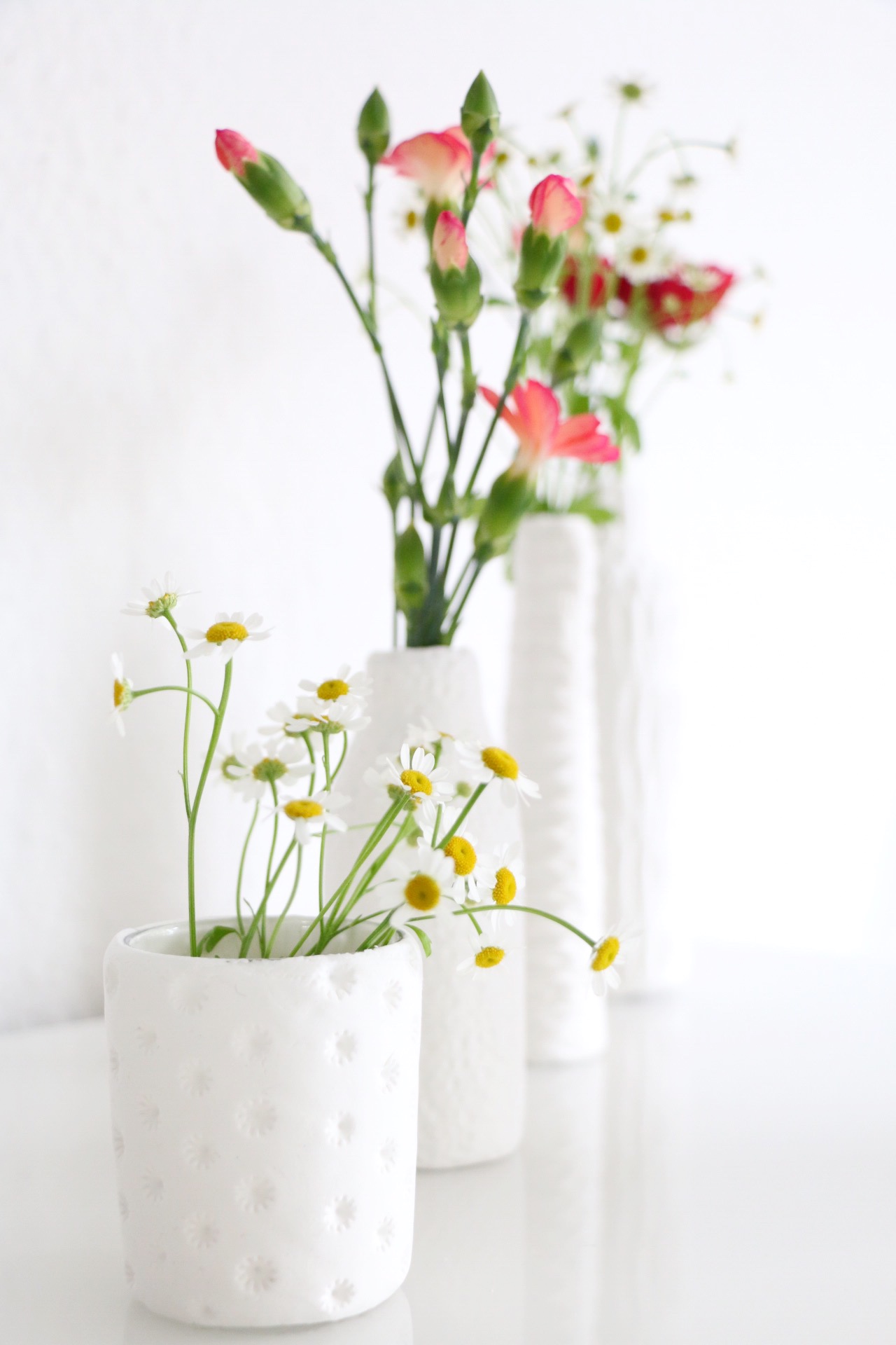 DIY - texturierte Vasen aus FIMO by eat blog love