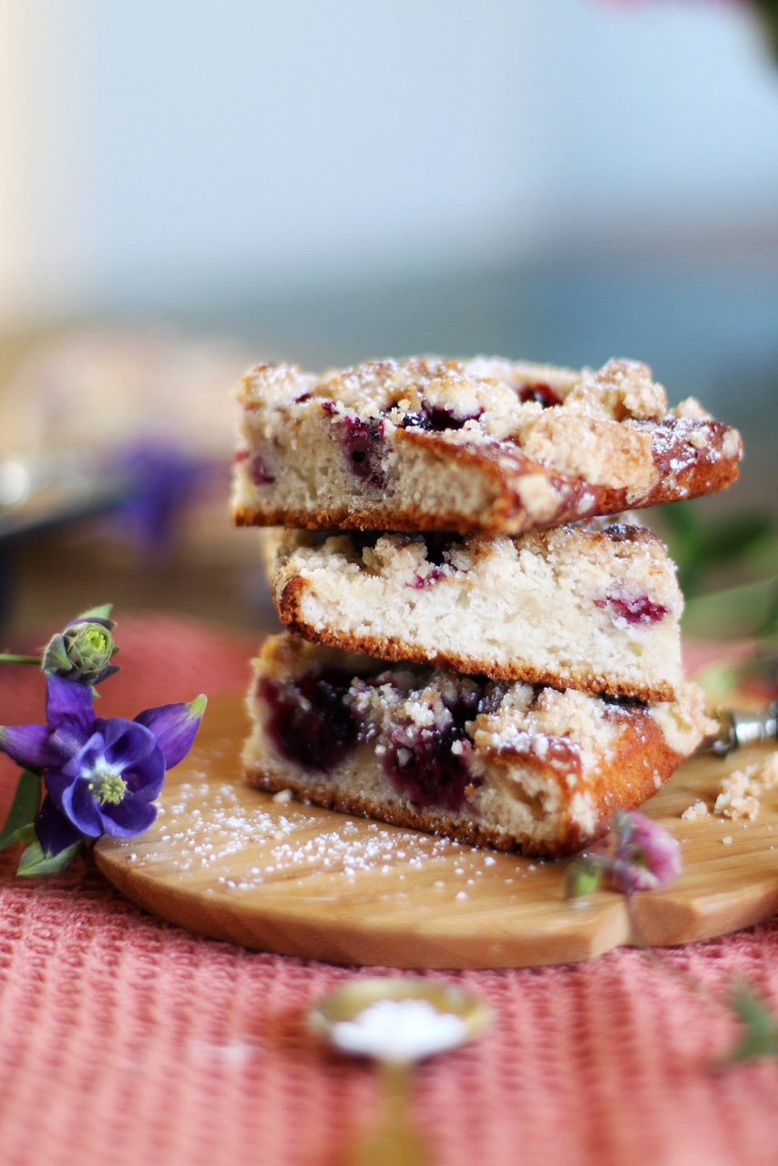 Brombeerstreuselkuchen mit Quark-Öl-Teig vom Blech by eat blog love